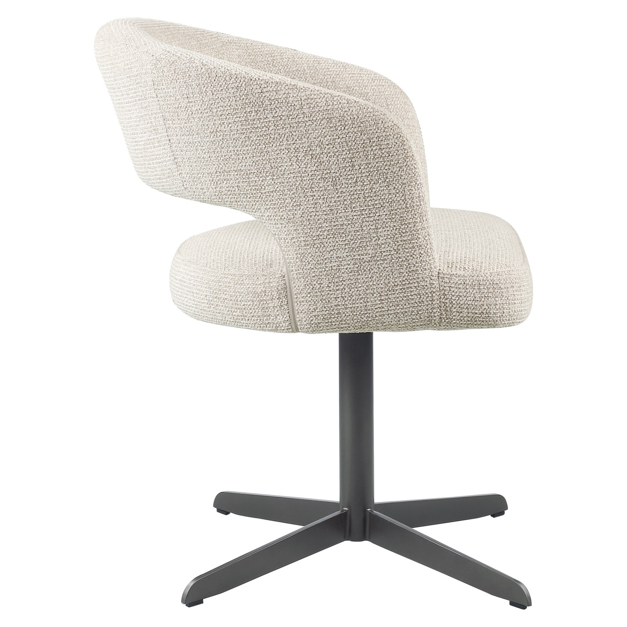 Richmond interiors eetkamerstoel Blanca draaibaar met arm natural