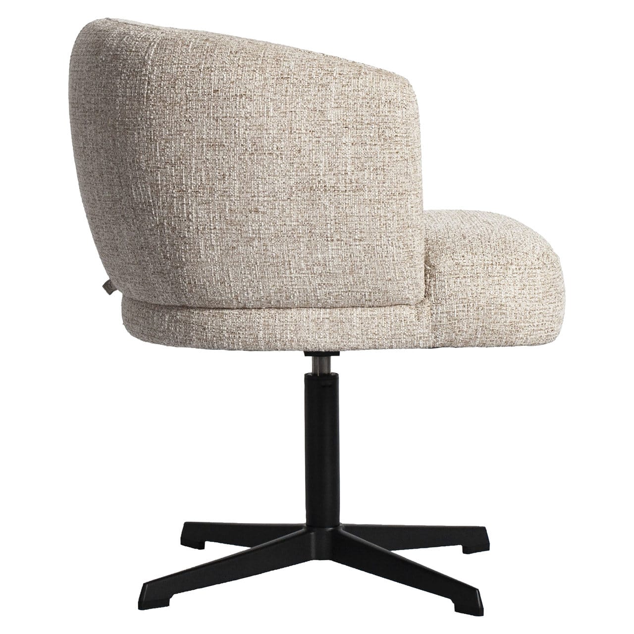 Richmond interiors eetkamerstoel Dinan draaibaar cream tweed