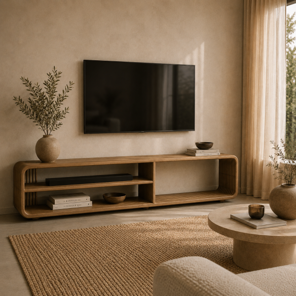By-Boo tv meubel Rigato 200x30x45 cm mangohout