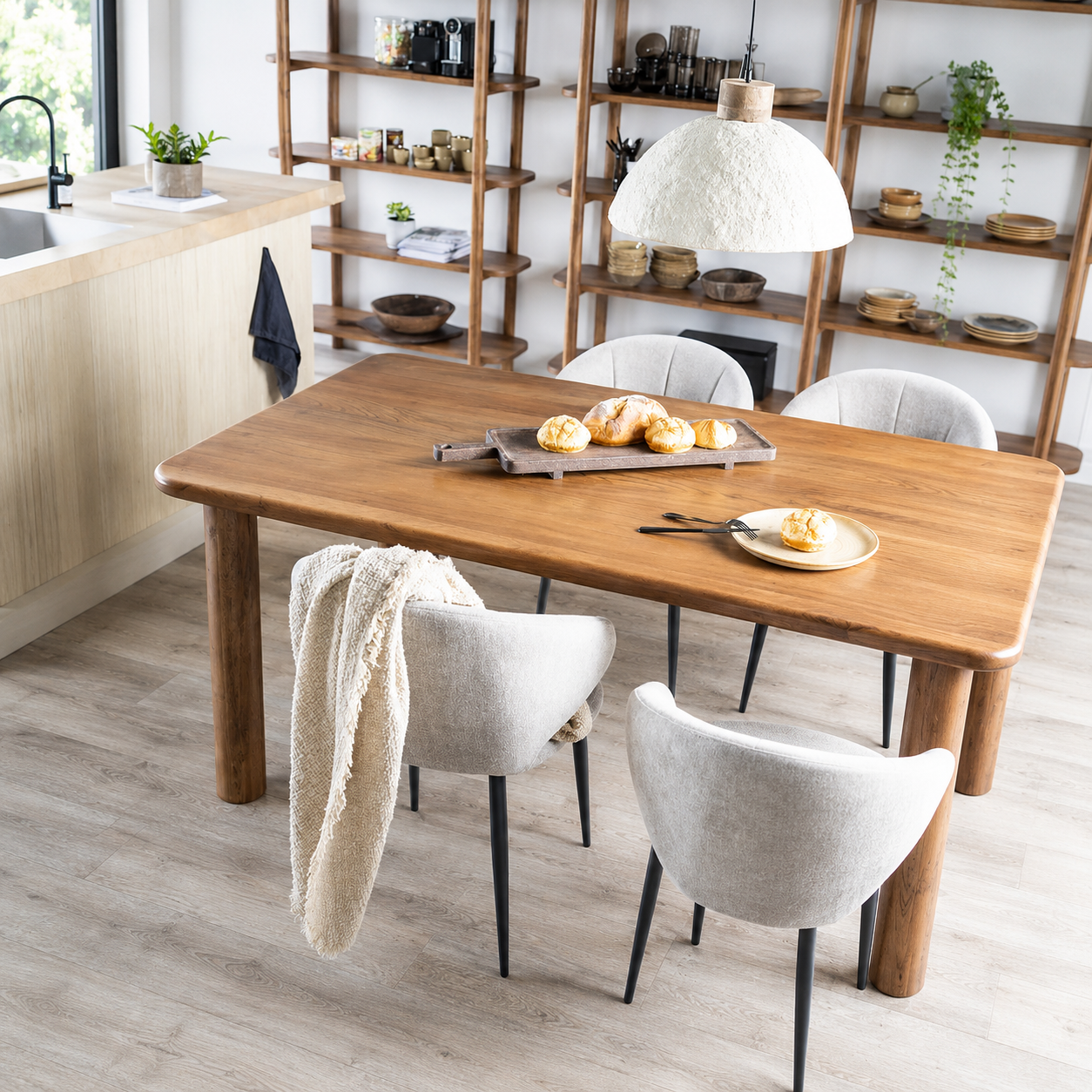 Eleonora eettafel Julian 170x100x76 cm acacia