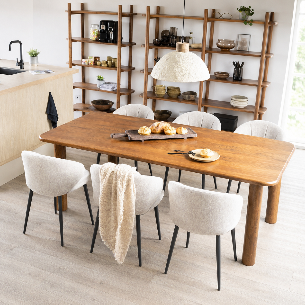 Eleonora eettafel Julian 240x100x76 cm acacia