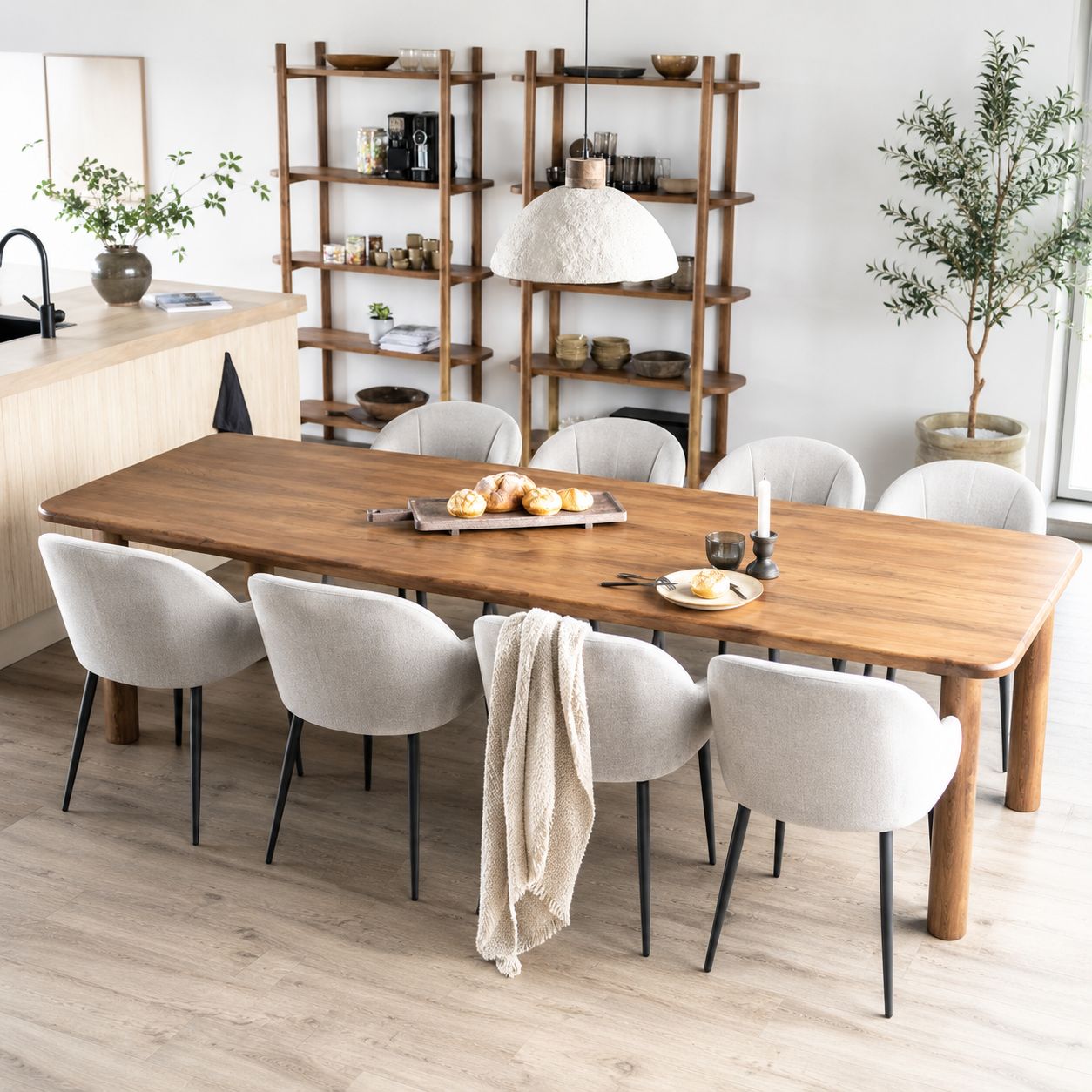 Eleonora eettafel Julian 280x100x76 cm acacia